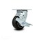 Service Caster 4 Inch Rubber on Aluminum Swivel Caster with Roller Bearing and Brake SCC SCC-30CS420-RAR-TLB - alternate 4